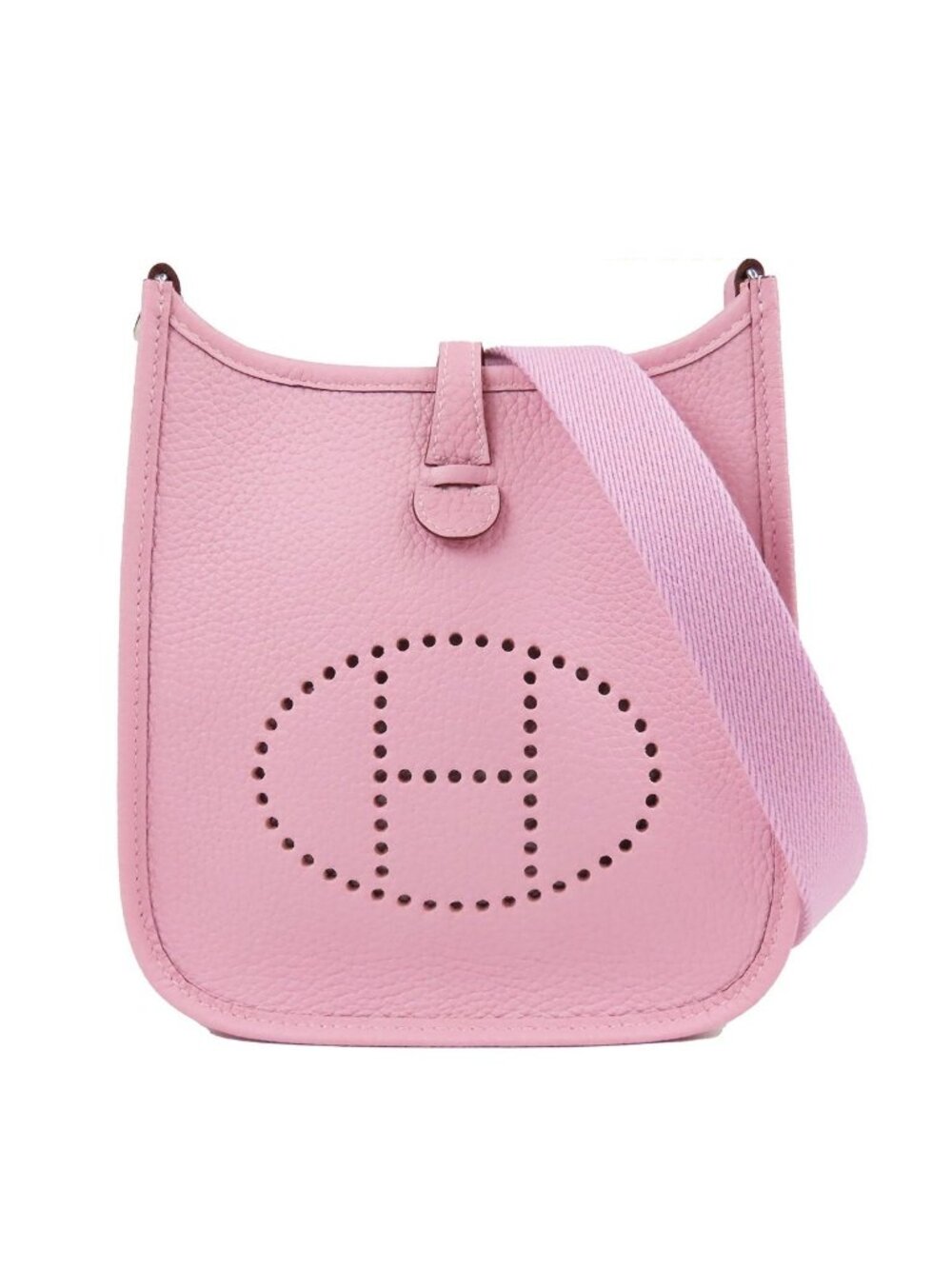 Hermes Evelyne Amazon TPM Mauve Sylvestre Silver Taurillon Shoulder Bag